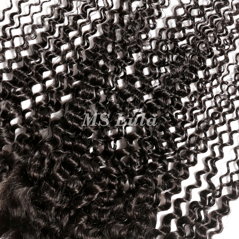 Virgin Human Hair Kinky Curly 13x4 13x6 HD Lace Frontal - 图片 7